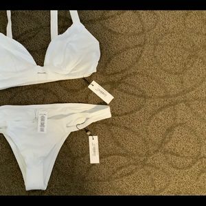 Vitamin a white bikini set size 14